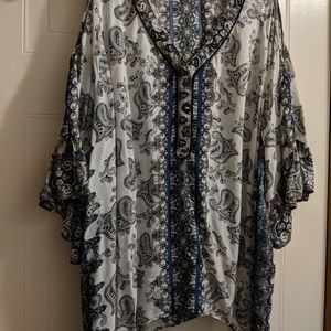 Cold shoulder blouse